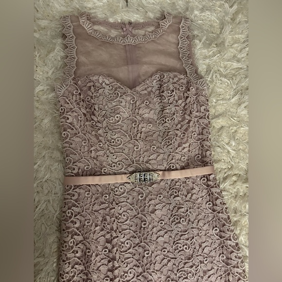 JS Collections Lace Wedding Dress in Mauve - Picture 1 of 4